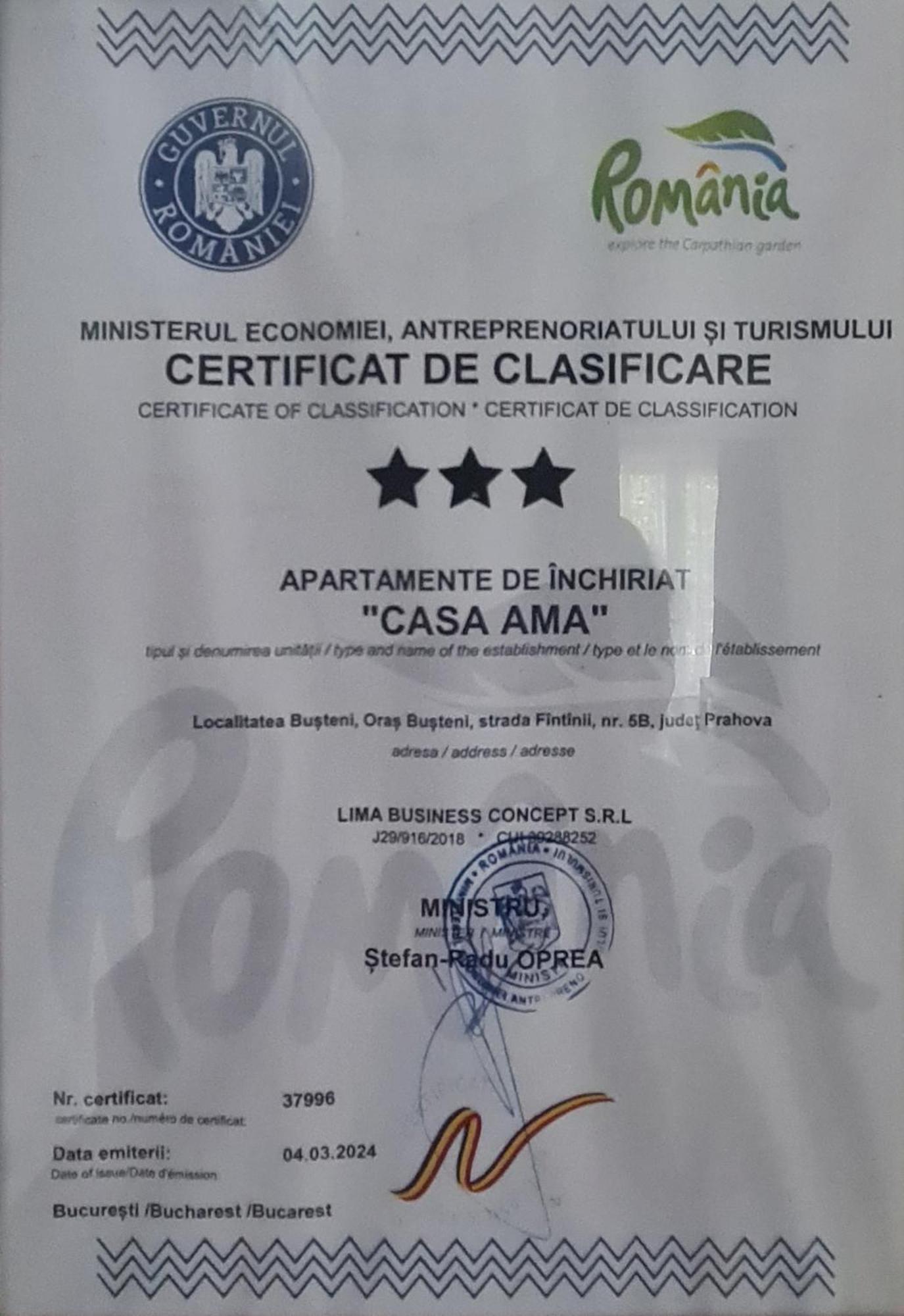 Casa Ama Villa Buşteni Exteriör bild
